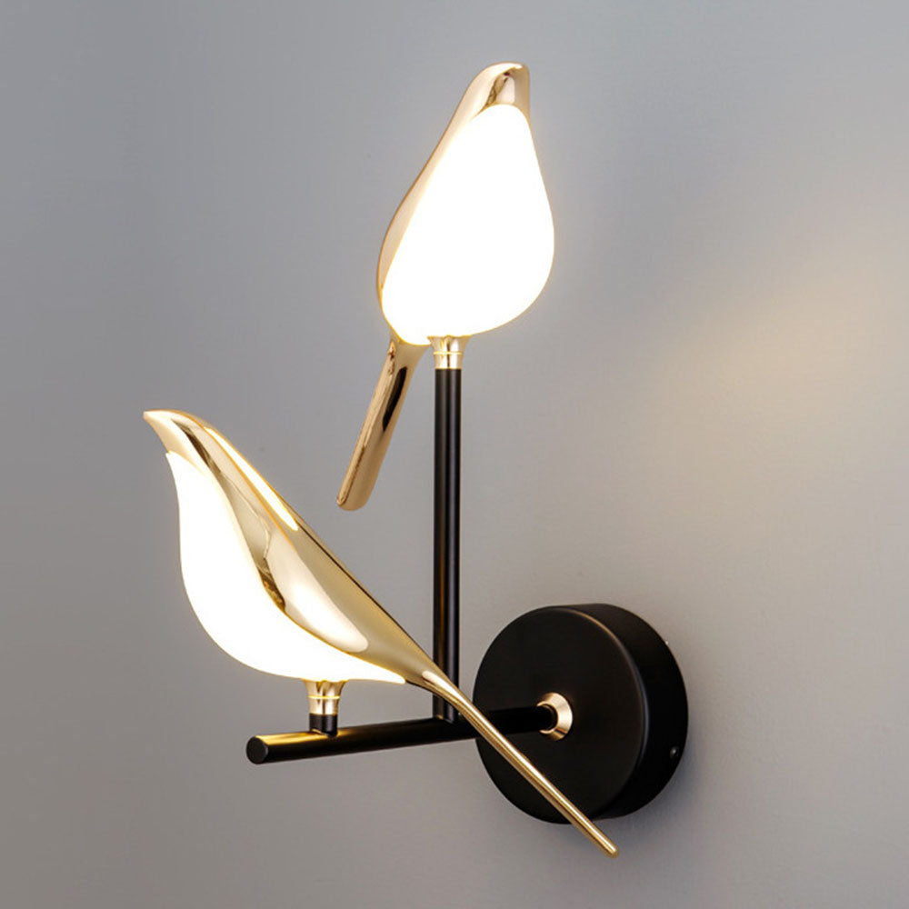 Modernes Kuns LED Vogel Wandleuchte
