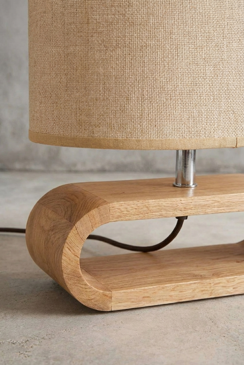 NordicGlow | Holz-Tischlampe
