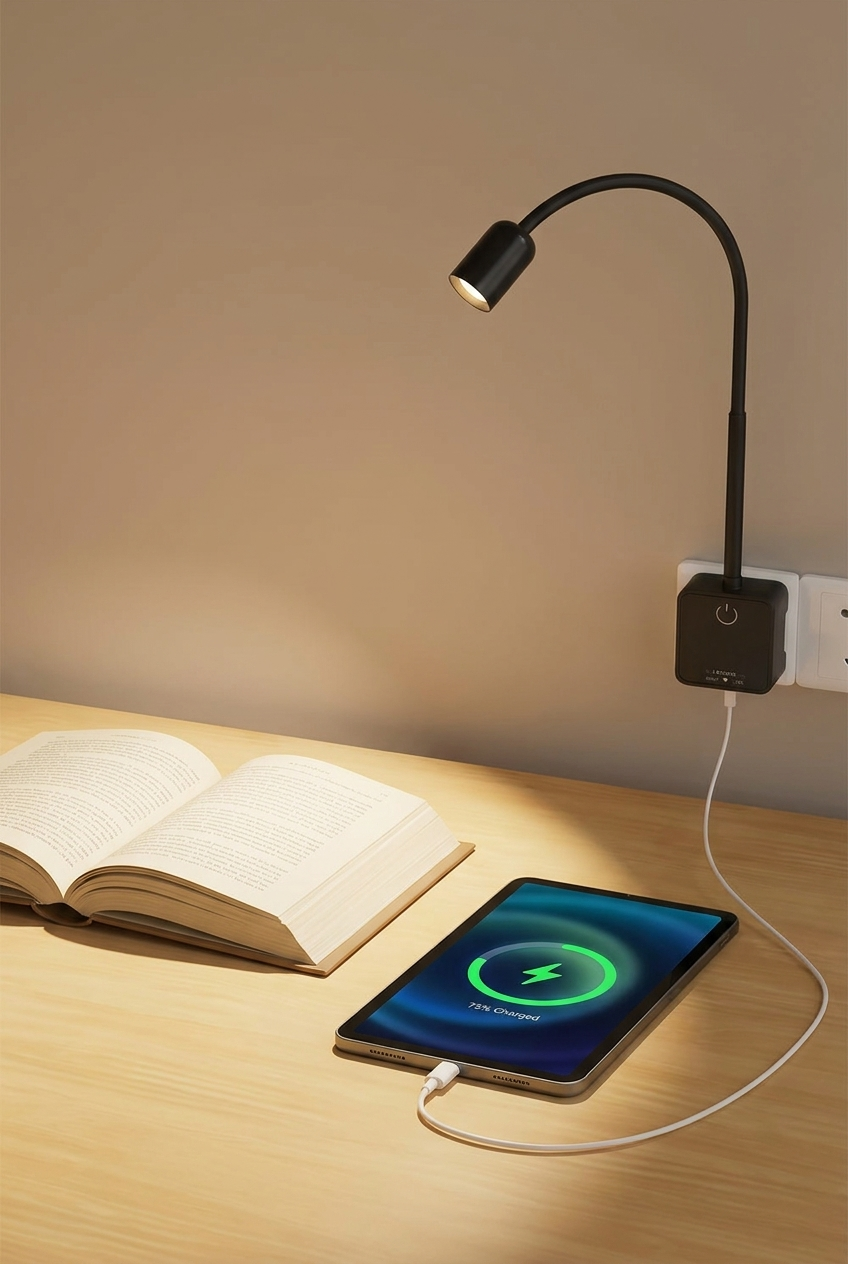 Flexora | LED Leselampe für Steckdose